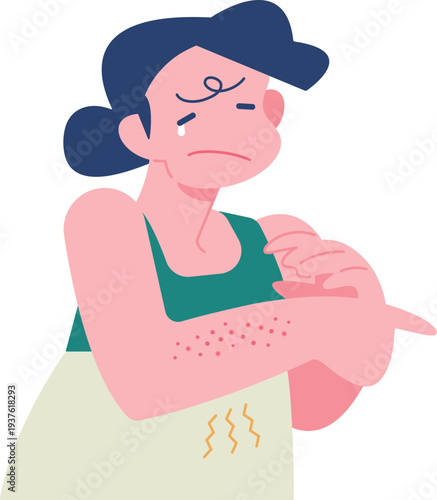 ストレスによる蕁麻疹や紫外線や摩擦のダメージで肌が荒れてる人・People whose skin is rough due to various factors such as stress-related eczema, UV rays, friction, and damage caused by shaving