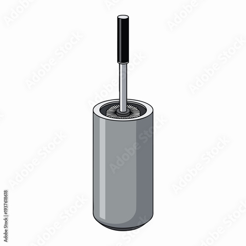 Toilet Paper Roll with Toilet Brush for Clean and Hygienic Bathroom Setup