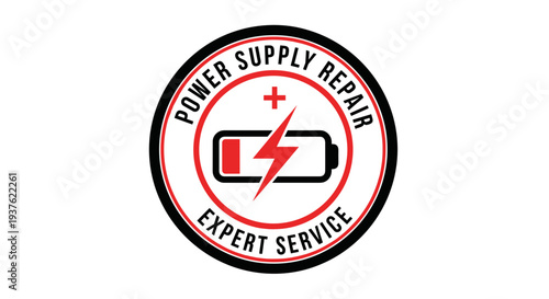 Battery Icon with Lightning Bolt Symbol.