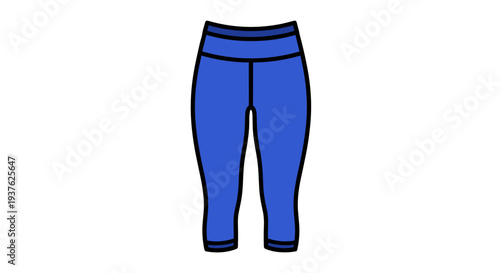 Blue Leggings Illustration Simple Design.