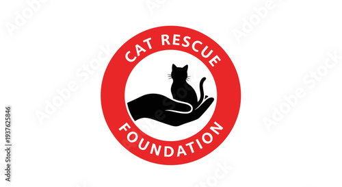Cat Rescue Foundation Logo Design 1.