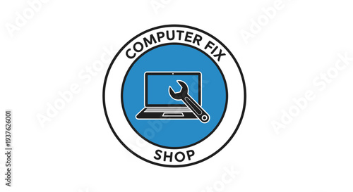 Computer Repair Shop Logo Design.