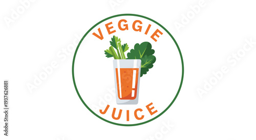 Illustration of Orange Juice in Glass.