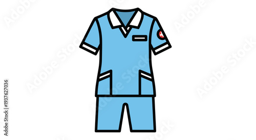 Medical Uniform Scrubs Set for Healthcare Professionals.