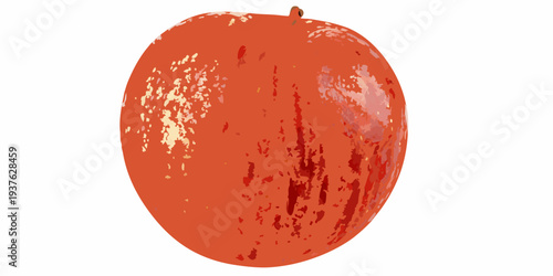 A vibrant textured orange fruit isolated on a plain white background
