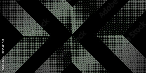 Black abstract background with overlapping glowing green and blue lines. Modern graphic design with a futuristic techno concept for website, poster, brochure, banner, and flyer. VOL. 2