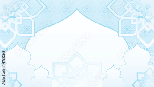 White islamic background ornament mosque
