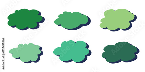 Set of hand drawn speech bubble Blank empty message box Textbox frame for banners, price tags, stickers, design