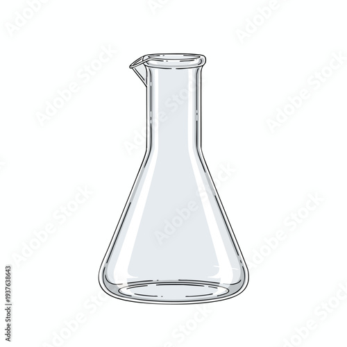 Clear Laboratory Beaker for Scientific Experiments and Research