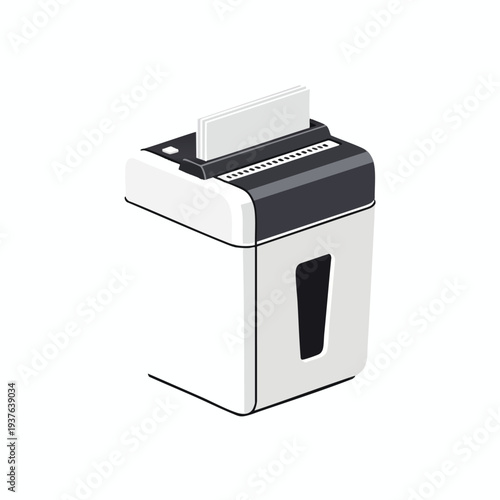 Modern Office Paper Shredder for Secure Document Disposal
