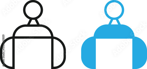 Modern and Clean Customer Support Agent icon