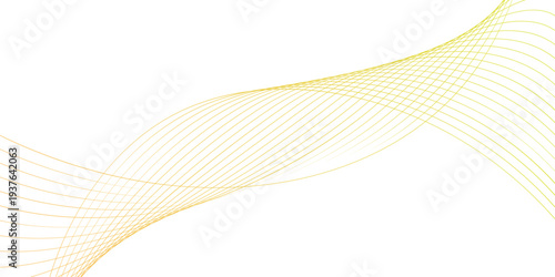 Abstract Colorful smooth waves on a white background. Dynamic sound waves. Design element. Vector illustration.