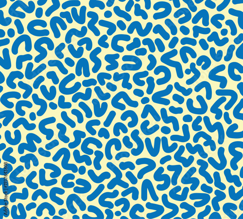 Vibrant blue and yellow abstract pattern background
