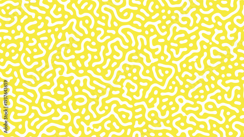Bright yellow abstract pattern with white lines