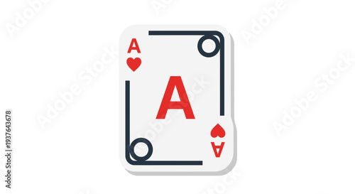 Ace of Diamonds Playing Card.