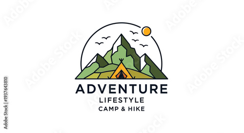 Adventure Camping Logo Design.