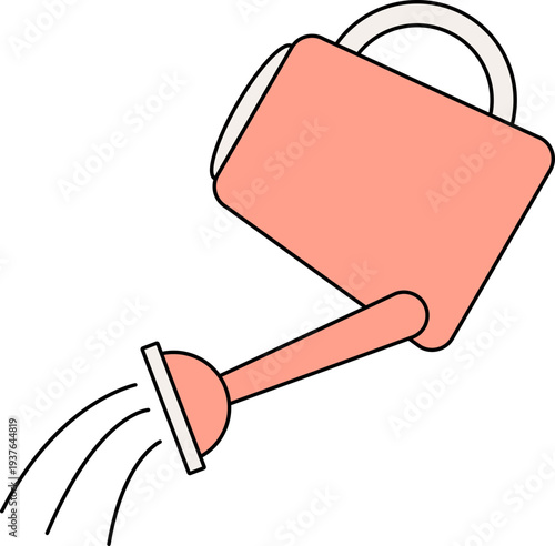 식물에 물을 주는 물뿌리개 아이콘