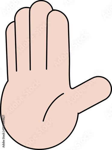 심플한 악수하는 손의 제스처 