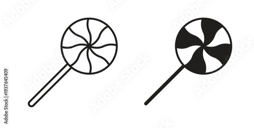 Candy icon in line design. Editable stroke icon.