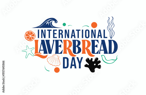 Traditional Laverbread Dish Vector Illustration, Welsh Cuisine and Food Concept