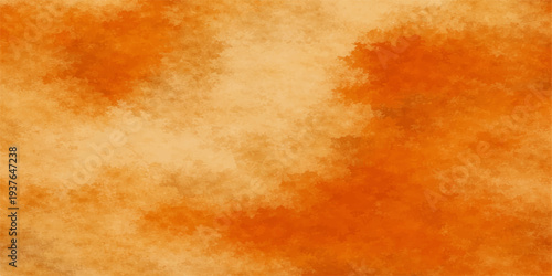 Abstract orange grunge background with textured paint and space for text