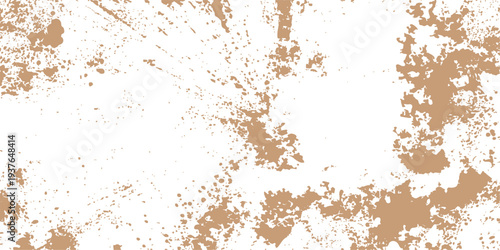 An aged brown rust texture on a rough metal surface with dirty grunge patterns and antique paint details creates a weathered paper design background