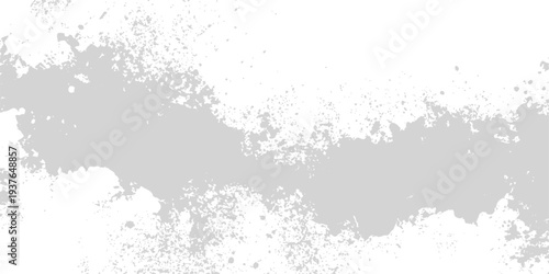 Vintage floral art illustration featuring a black ink splatter texture and a grunge paper border effect for a dirty winter nature wallpaper design