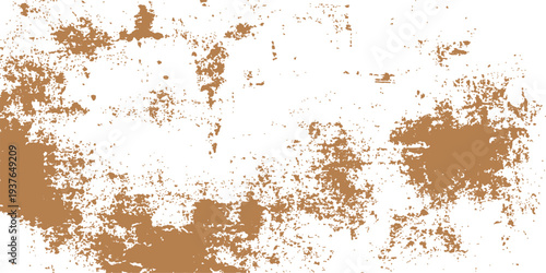 An aged brown vintage wallpaper features a rough, textured rusty metal surface with a dirty grunge pattern and macro steel details for an antique metallic design