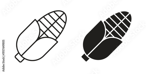 Corn icon in line design. Editable stroke icon.