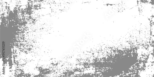 Vintage dark grunge wall texture with black ink splatter and dirty paint drips creates a weathered paper border illustration effect