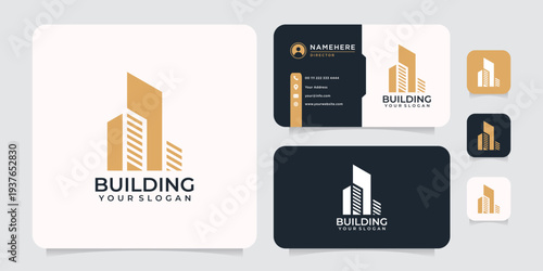 Modern luxury building construction vector shape architecture