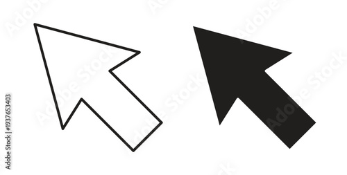 Free Download Cursor icon in line design. Editable stroke icon. - GFXLoad