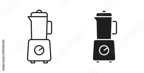 Blender icon, Outline Symbol Illustration, Editable Stroke perfect for logos and more