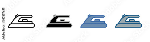 
ironing icon set multiple style collection with ironing designs