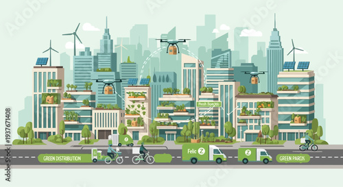 Smart City Technology: Drones Deliveries, Green Buildings, and Sustainable Transport