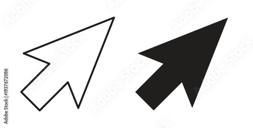 Mouse icon, Outline Symbol Illustration, Editable Stroke perfect for logos and more