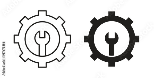 Project Development icon, Outline Symbol Illustration, Editable Stroke perfect for logos and more