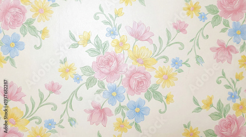 a vibrant and intricate flower pattern wallpaper