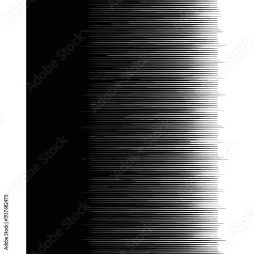 A black and white gradient background with thin horizontal lines