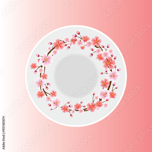 One time floral plate vector design isolated on background.Disposable plates, Single-use plates,Disposable plastic,paper tableware
Throwaway plates,Party plates,Biodegradable vector