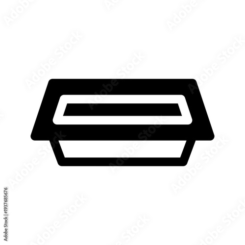 Litter Box Icon Vector Symbol Design Illustration
