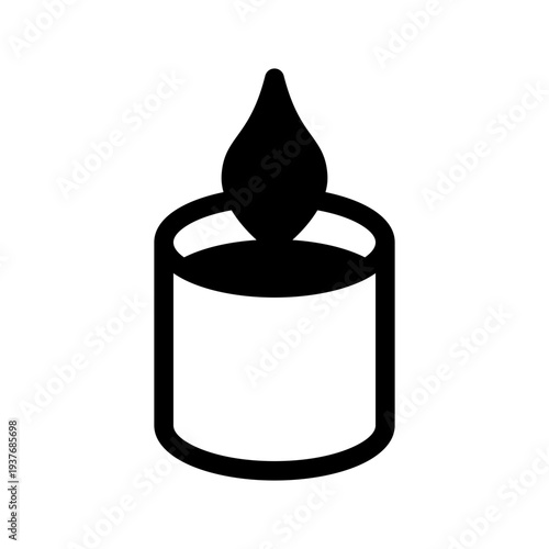 Candle Icon Vector Symbol Design Illustration