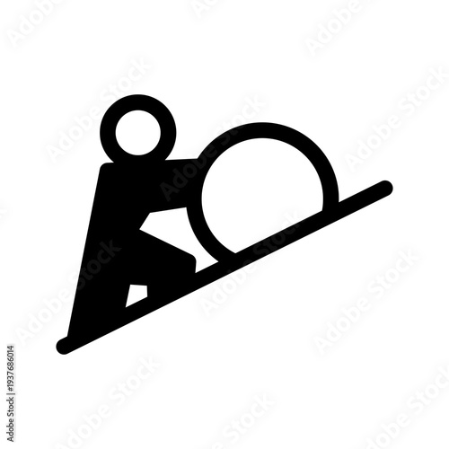 Struggle Icon Vector Symbol Design Illustration
