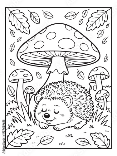 Fotografie Cute animals with a forest background for kids, teens, and adults