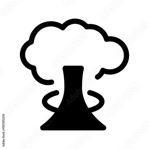 Nuclear Icon Vector Symbol Design Illustration