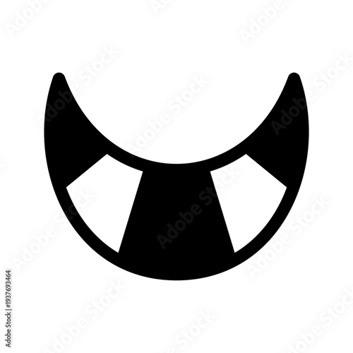 Croissant Icon Vector Symbol Design Illustration