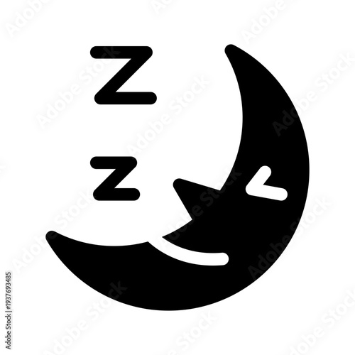 Sleeping Icon Vector Symbol Design Illustration
