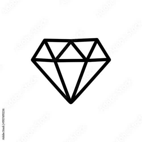 Simple Diamond Icon vector illustration