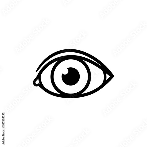 Simple Eye Icon vector illustration