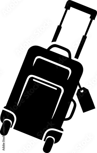 Luggage suitcase icon for airport